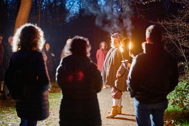 Neu-Isenburg, Stadtmuseum: Fackelführung mit dem Jäger Bärenf