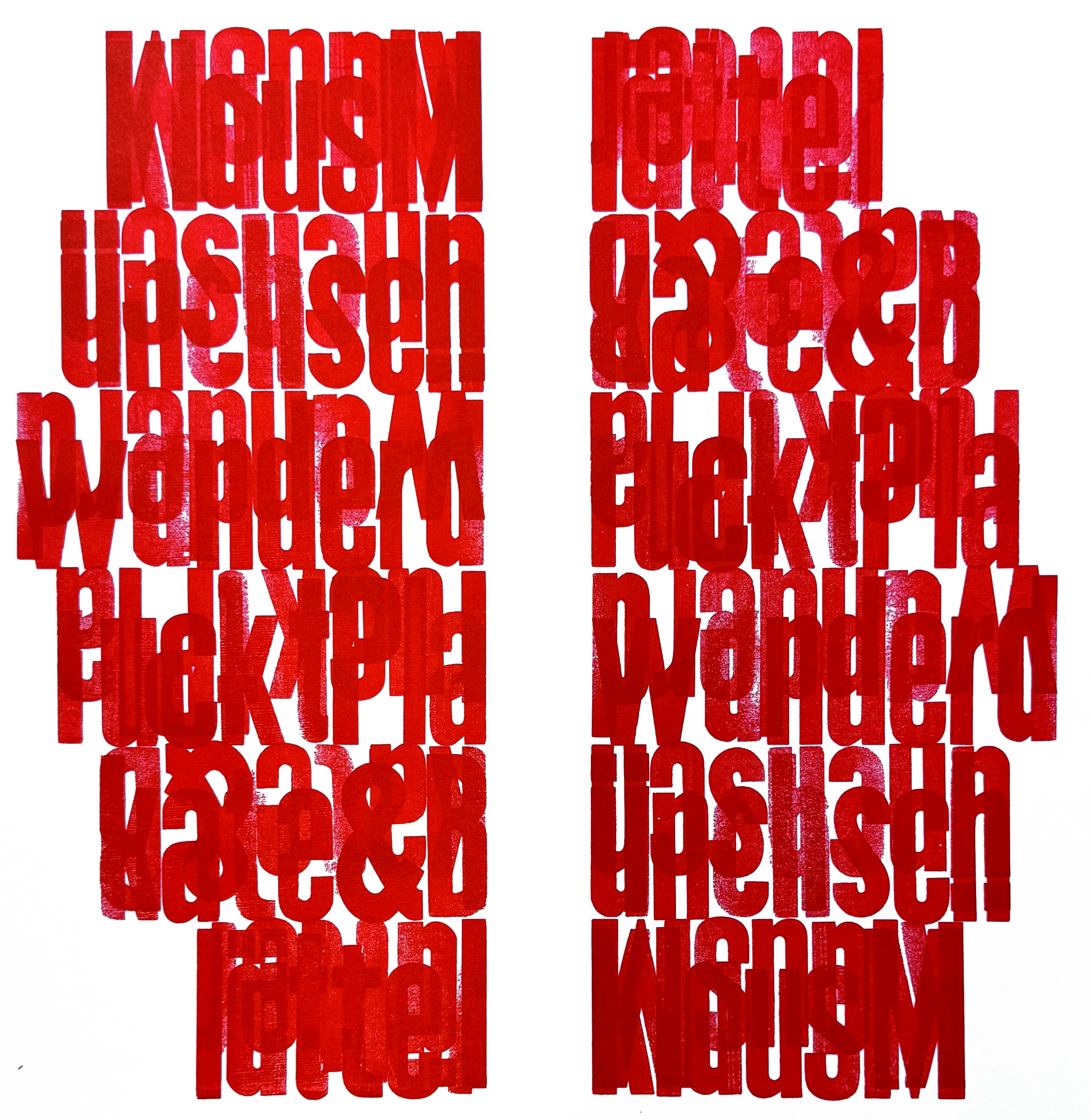 Ausstellungsplakat Buchhandlung Himmelheber Heidelberg, Teilansicht (Bearb. Sonja Langbein), 1997