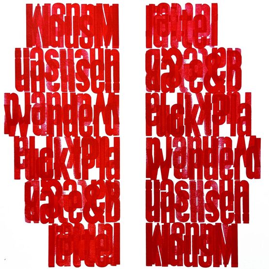 Ausstellungsplakat Buchhandlung Himmelheber Heidelberg, Teilansicht, 1997